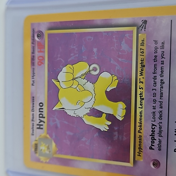 POKEMON~1999 Holo Rare Hypno # 8/62 Fossil - Picture 8 of 8
